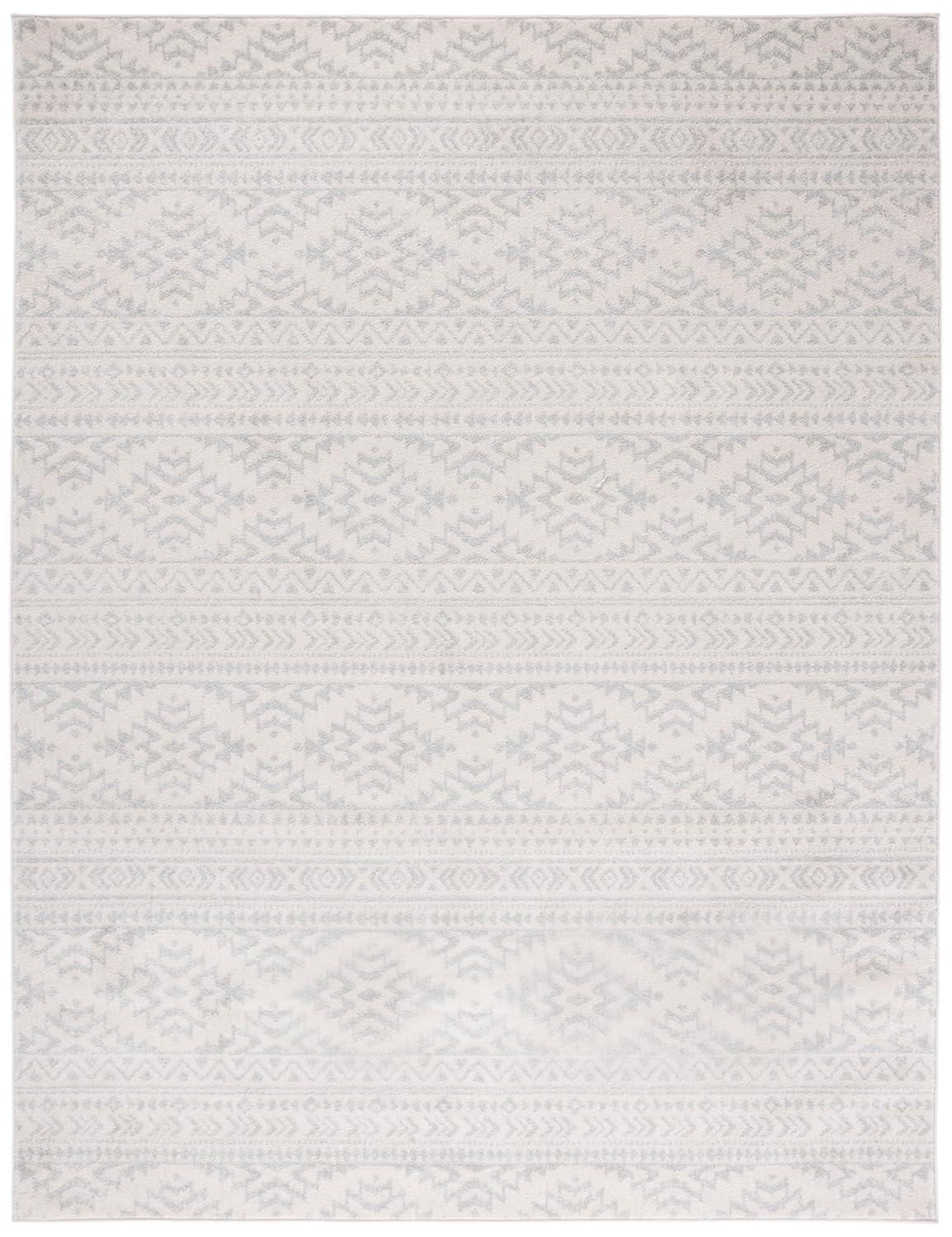 Tulum TUL272 Power Loomed Area Rug - Ivory/Light Grey - 8'x10' - Safavieh.