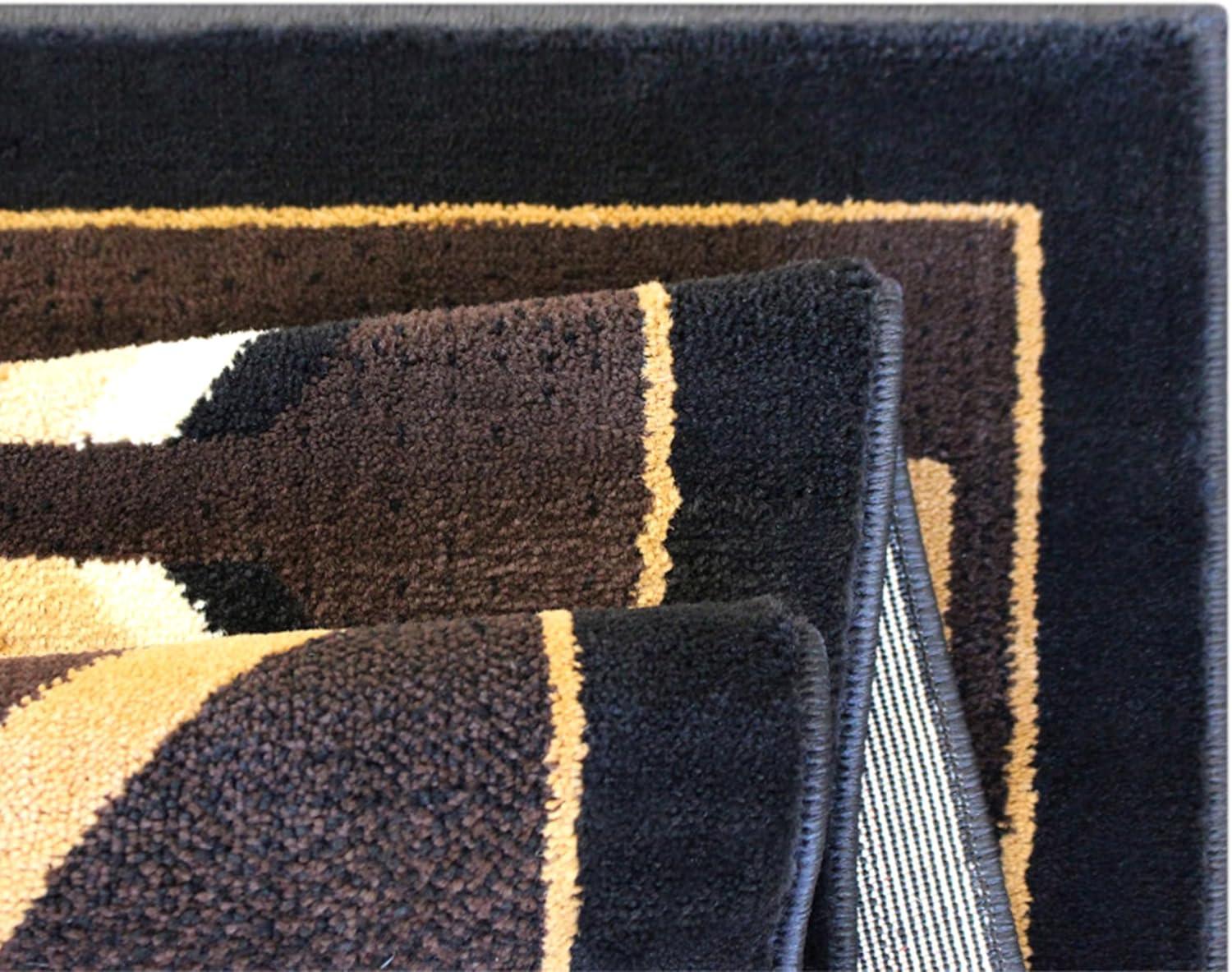 Flash Furniture Amado Rectangular Southwestern Black, Beige, Brown Area Rug, 5' x 7'