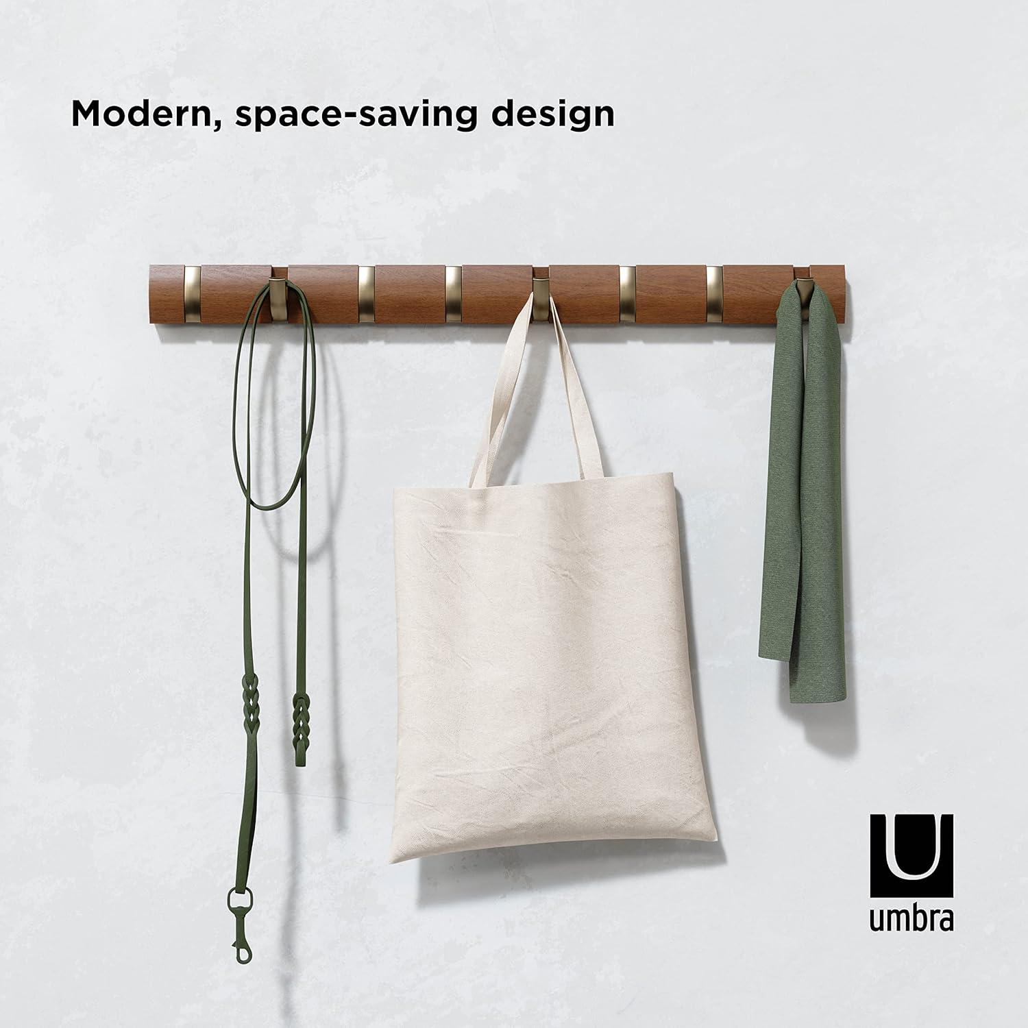 8 - Hook Solid Wood Coat Rack