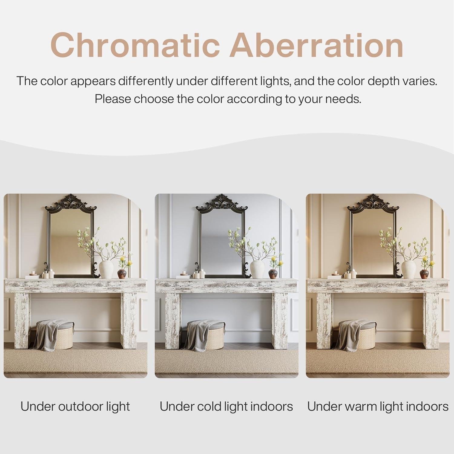 GIODIR 63 Inch Long Console Table, Rustic Wooden Sofa Table Behind Couch, Farmhouse Entryway Table, Industrial Accent Furniture For Entrance, Foyer, Hallway, Living Room