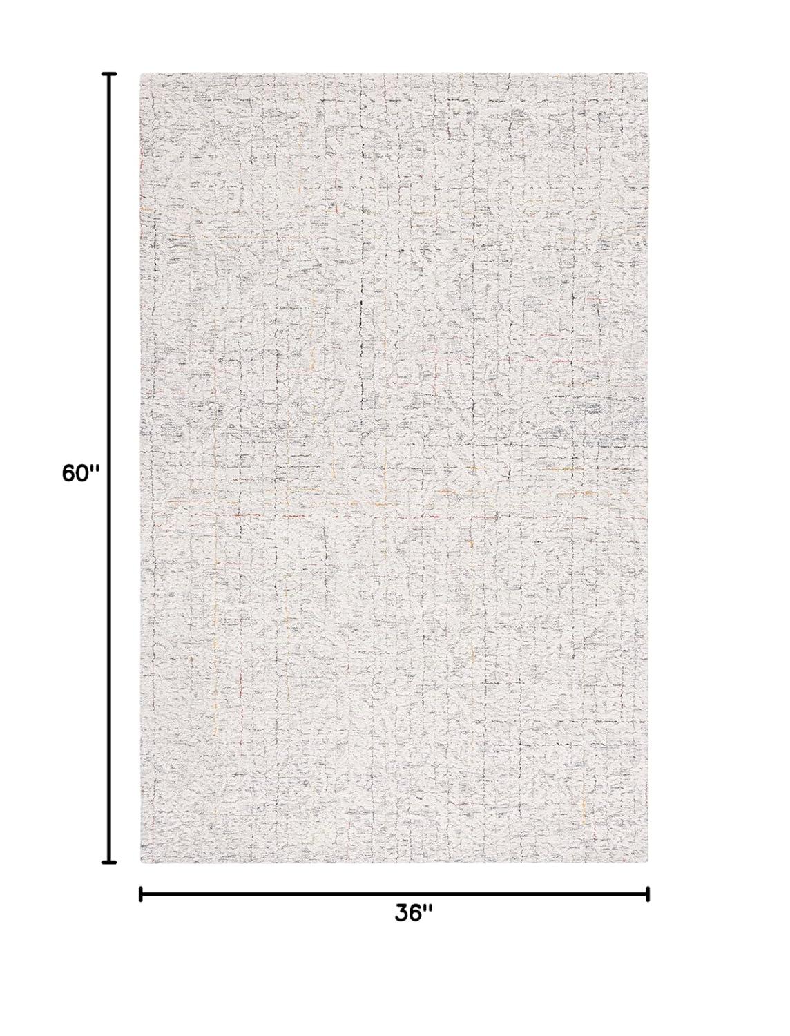 Metro MET879 Hand Tufted Indoor Accent Rug - Grey/Ivory - 3'x5' - Safavieh