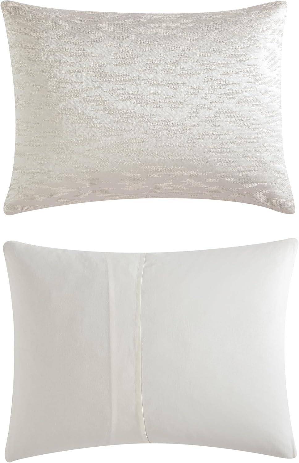 Vera Wang Illusion Ivory Duvet Cover Set