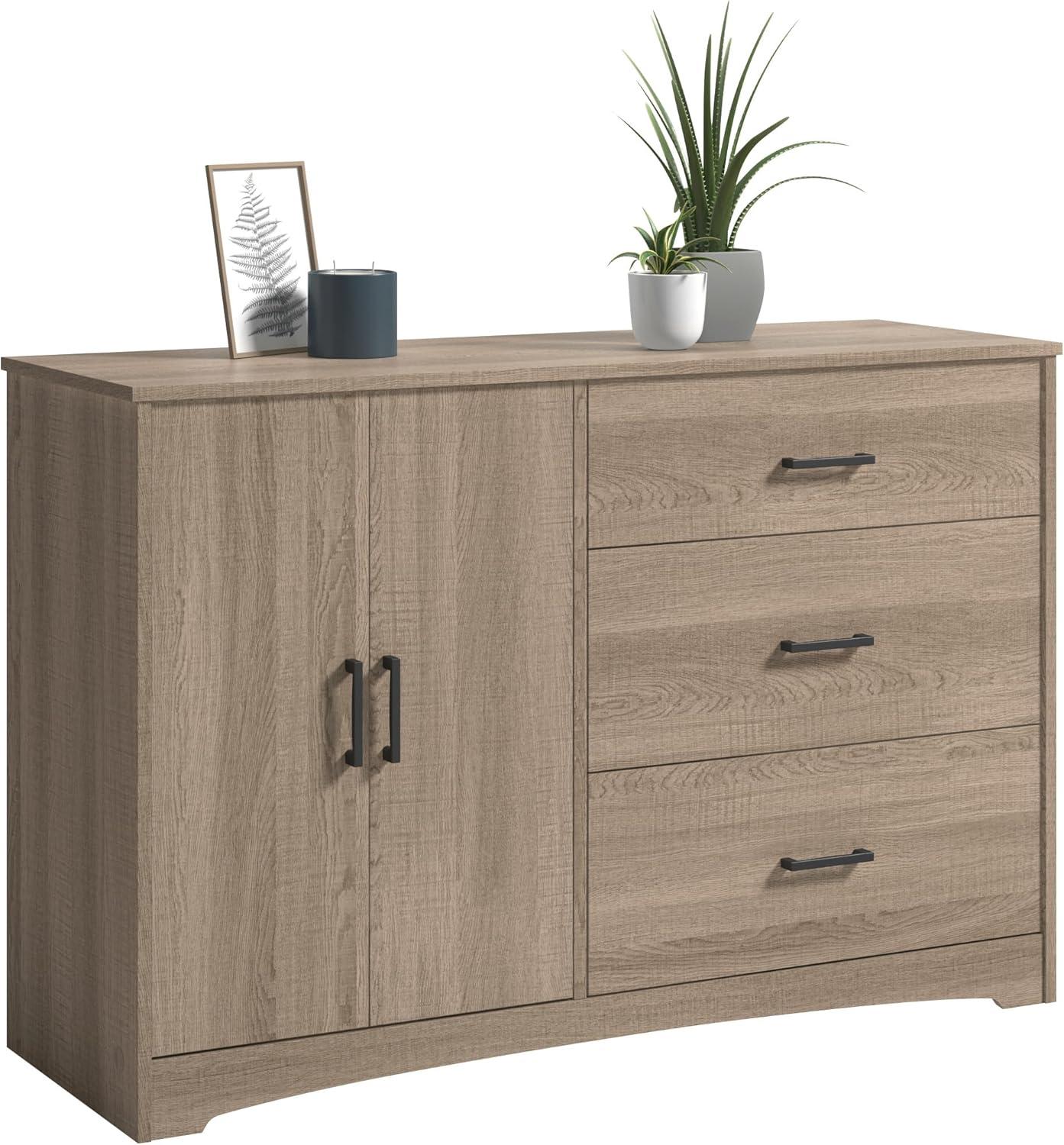 Hadder 3 Drawer 44.8" W Combo Dresser