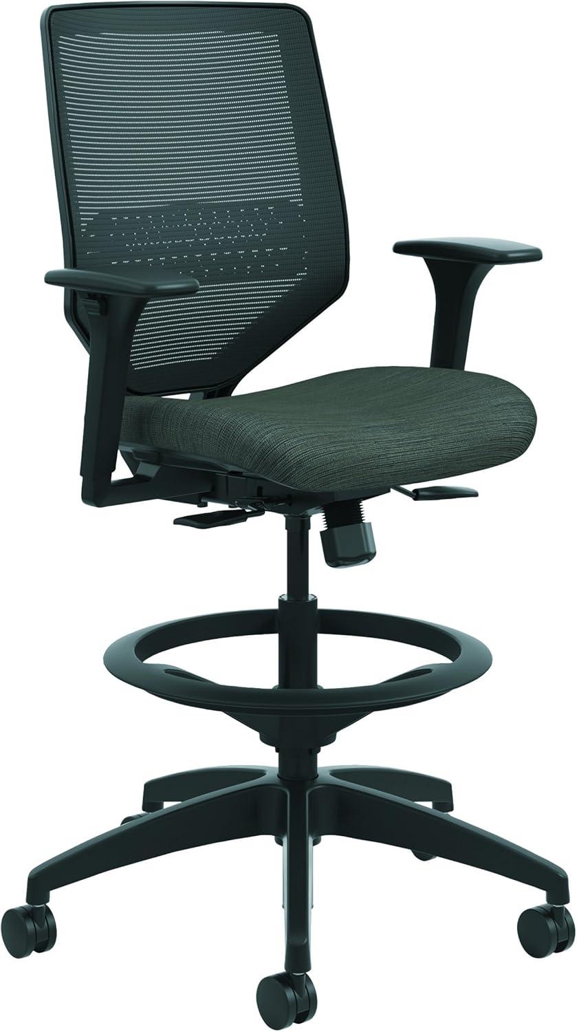 Harmony Black Mesh Adjustable Task Chair with Lumbar Support