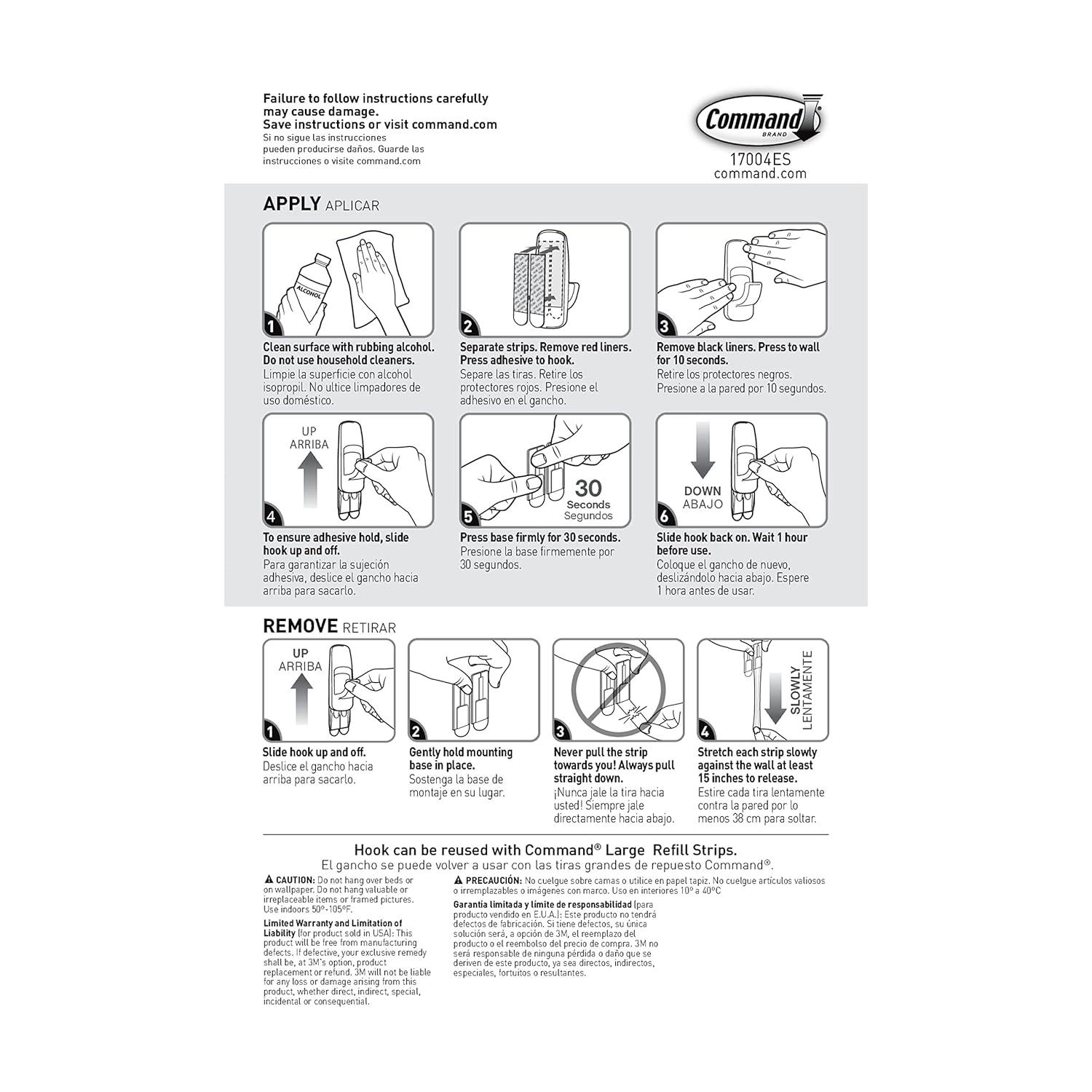 3M 3M 7.5 Lb. Hooks