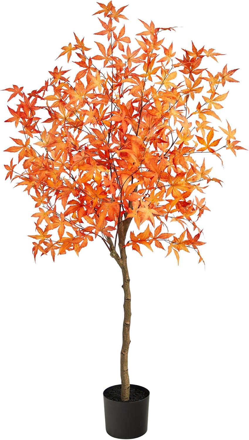 Nearly Natural 5-ft Autumn Maple Artificial Tree