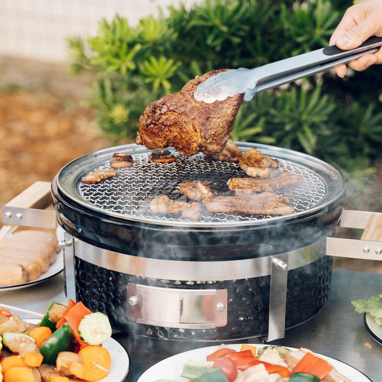 Square16''Charcoal BBQ Grill Hibachi Grill