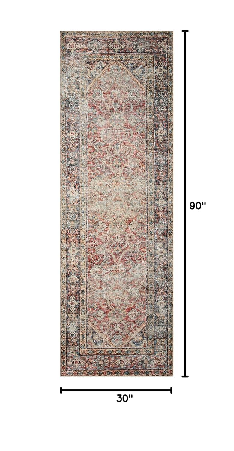 Amber Lewis x Loloi Georgie Red / Navy Area Rug