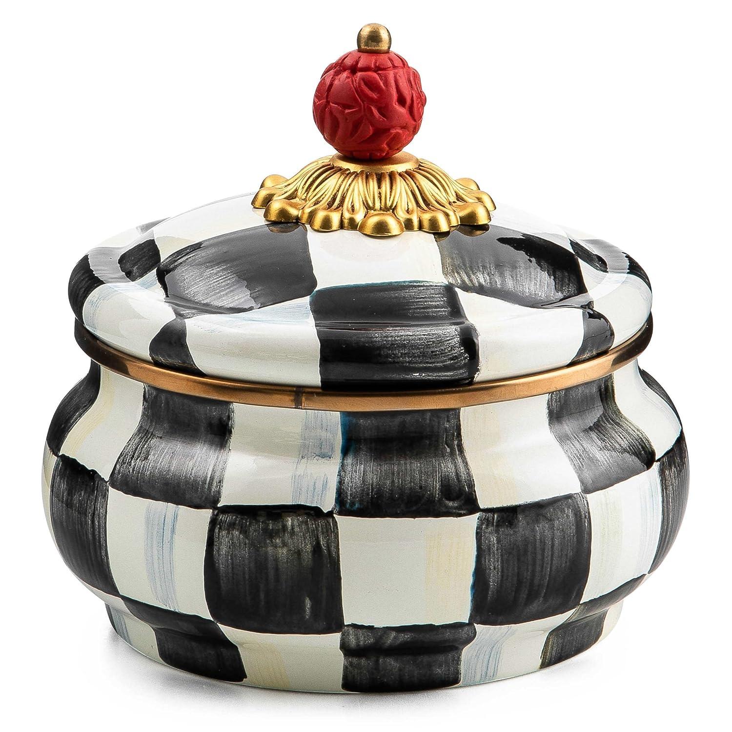 MacKenzie-Childs Royal Check® Squashed Pot