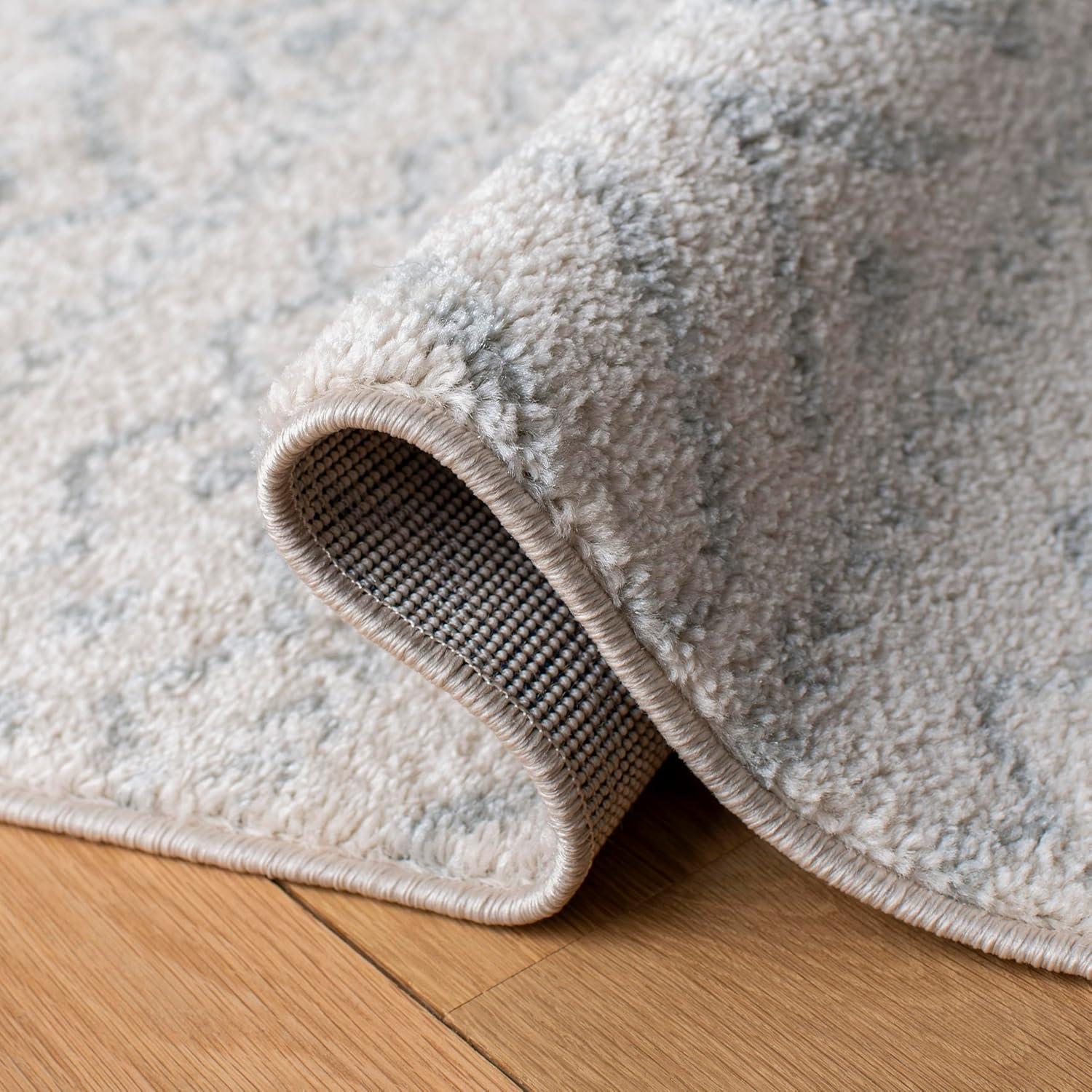 Tulum TUL267 Power Loomed Indoor Area Rug - Ivory/Light Grey - 6'x9' - Safavieh