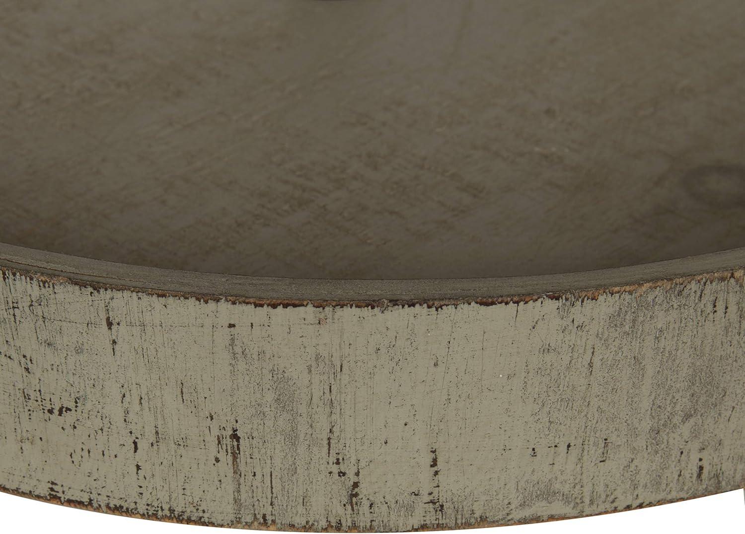 Kate and Laurel Woodmont Tray, 3 Tier, Rustic Brown