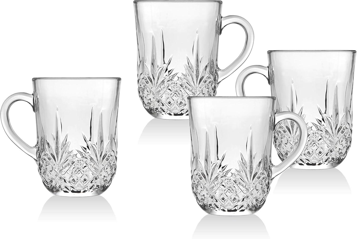 Dublin Crystal Coffee Mugs (Set of 4)