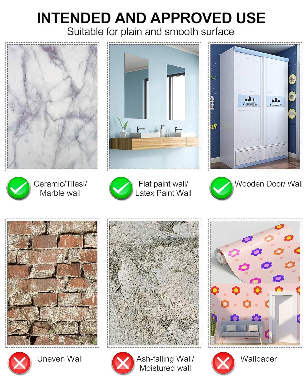 N\C Plexiglass Acrylic Soft Mirror Non-Glass shatterproof Mirror Full Length Mirror Wall Mirror Frameless Home Fitness Mirror 4 Pcs 12"x12" cyhqo