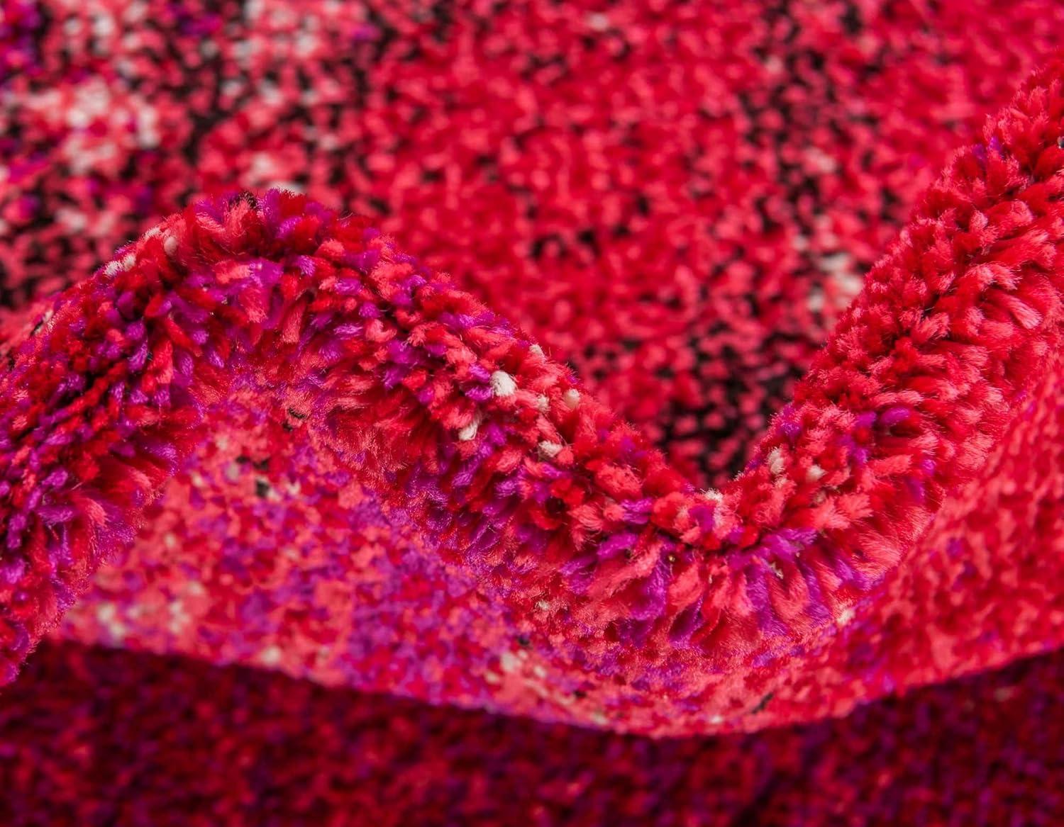Unique Loom 5' 1 x 8' 0 Jardin Lilly Pink Area Rug