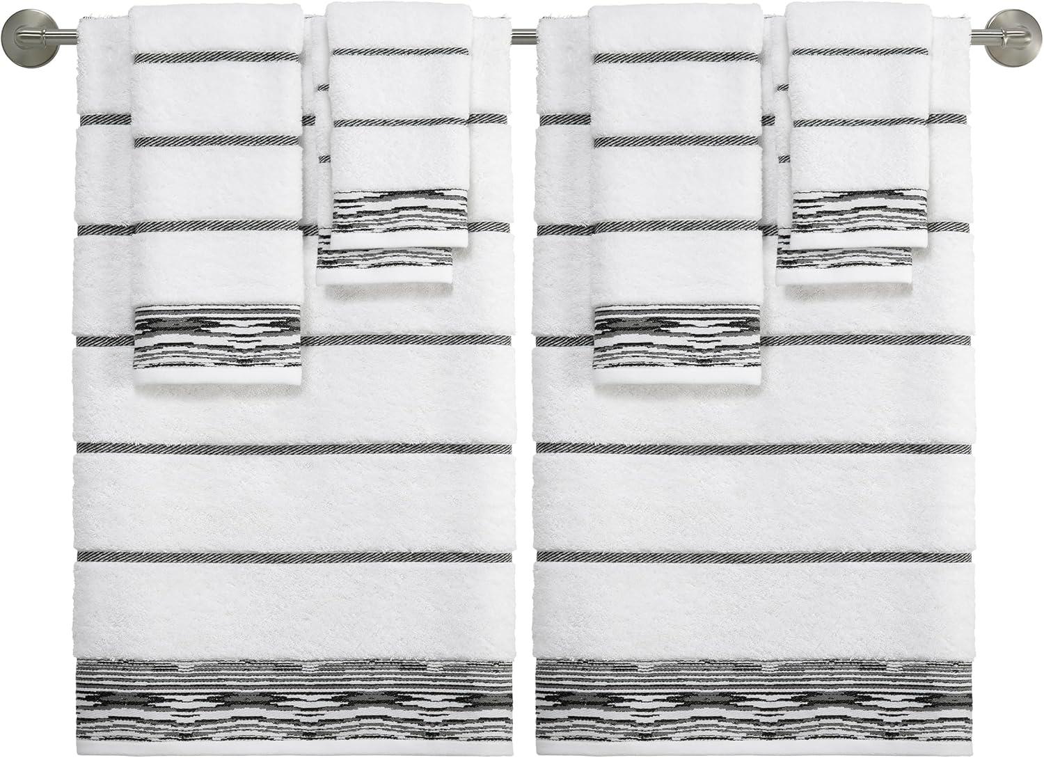 Nicole Miller Home Nicole Miller Sydney Cotton Honeycomb / Waffle Bath Towels