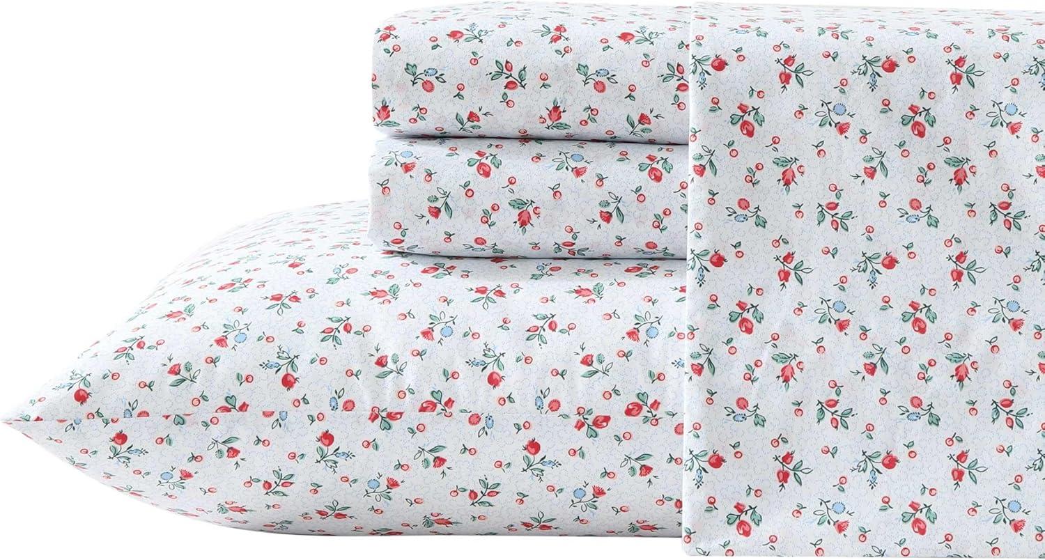 Laura Ashley Printed Cotton Percale Sheet Set