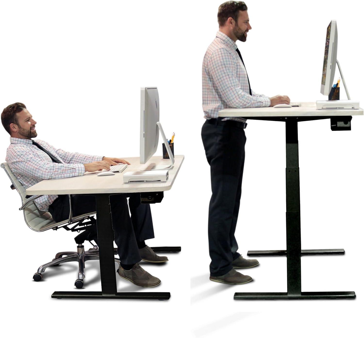 Black Adjustable Dual Motor Electric Standing Desk Frame