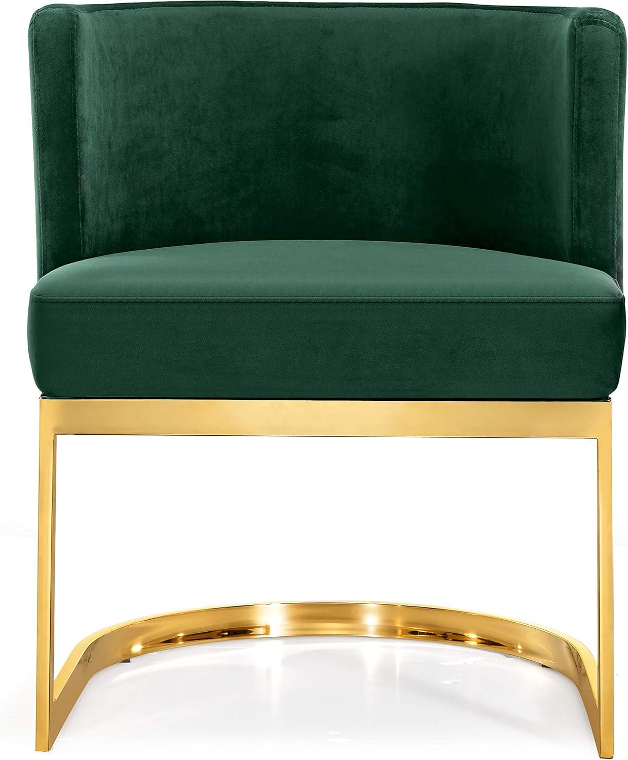 Gianna 19.5"H Velvet Dining Chair in Green-Meridian Furniture
