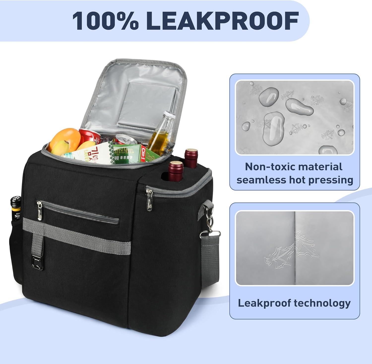 Tirrinia Tirrinia 27 Cans Cooler Bag, Dual Compartment Insulated Leakproof Coolers with Shoulder Strap by Tirrinia CB