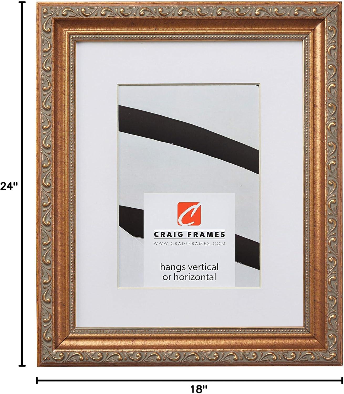 Craig Frames Contemporary 20x27 inch Distressed Gold Picture Frame, Set of 4