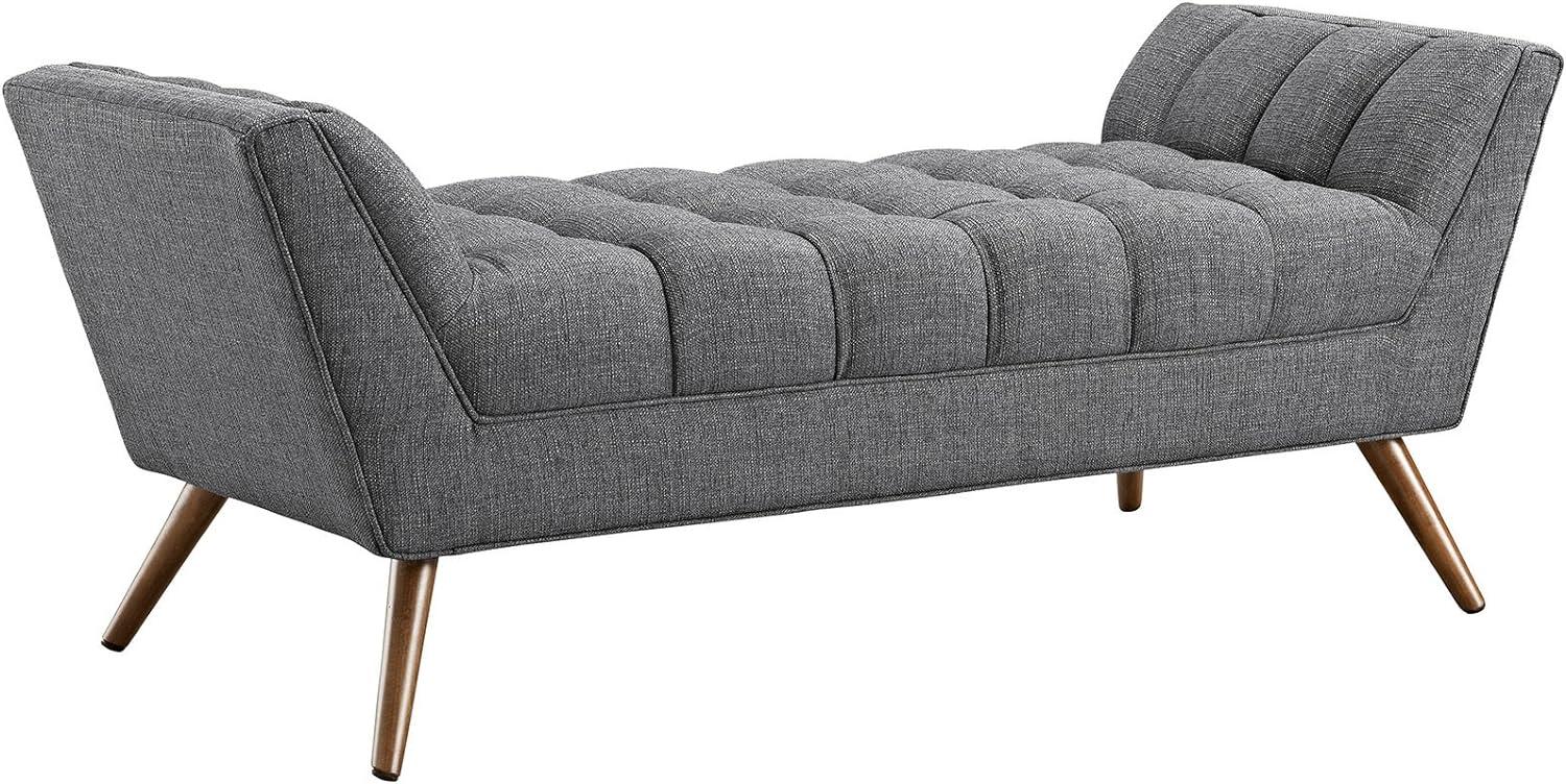 Ergode Response Medium Upholstered Fabric Bench - Gray