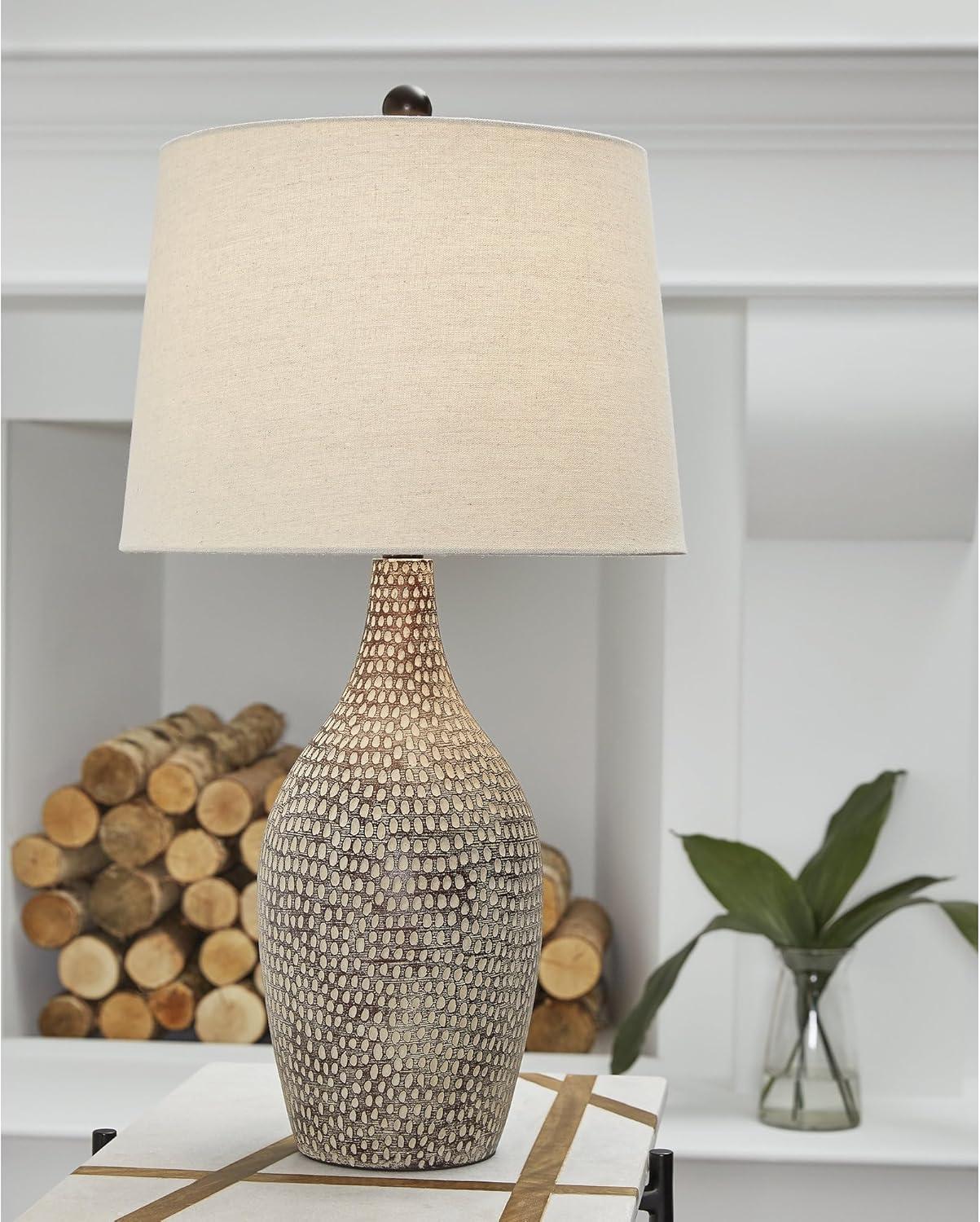 Signature Design by Ashley Laelman Table Lamps: Bohemian Style, 3-Way Lighting, UL Listed