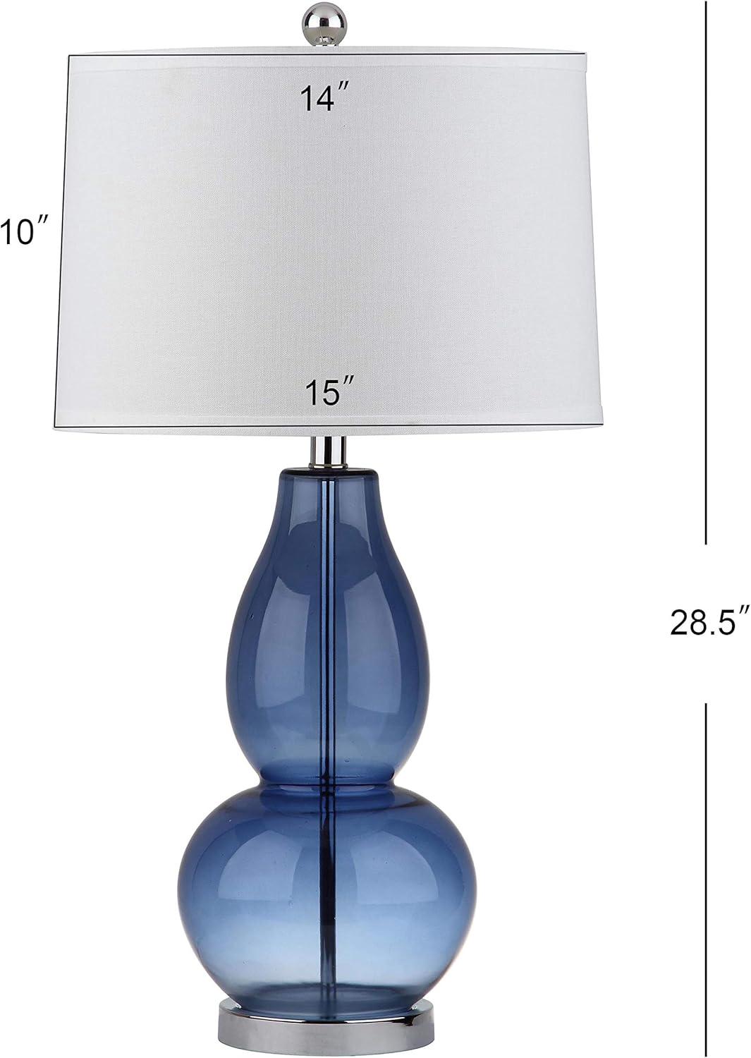 Mercurio Double Gourd Lamp (Set of 2) - 28.5 Inch Height - LIT4155 - Blue - Safavieh