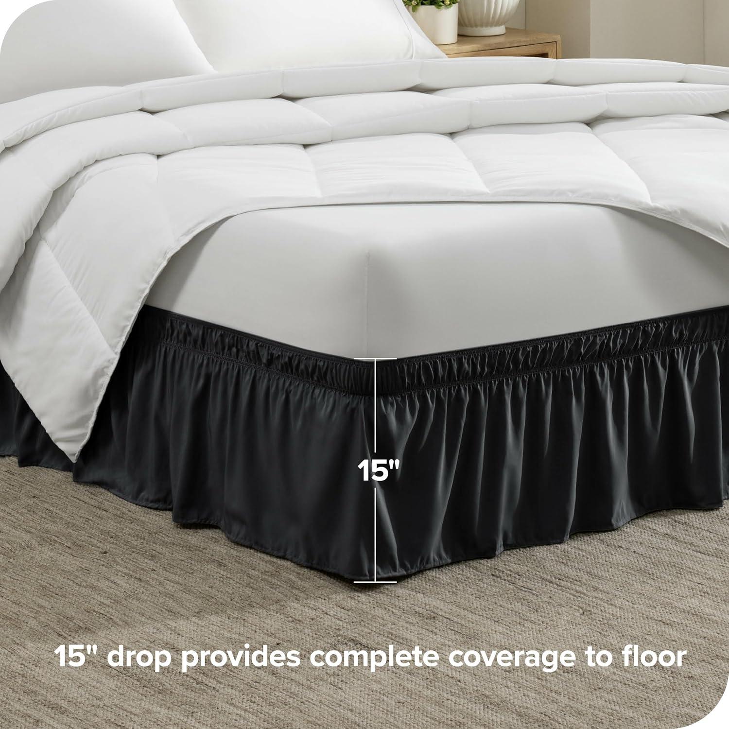 Bare Home Ruffled Wrap Around Bed Skirt
