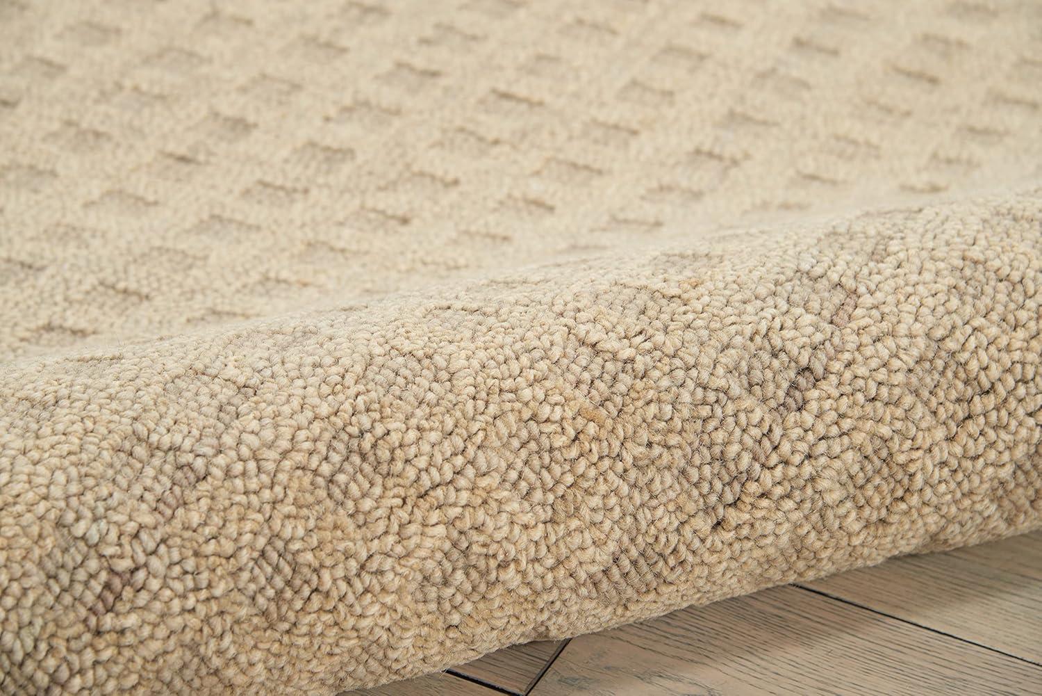 Nourison Perris Textured Indoor Area Rug Taupe 5' x 7'6"