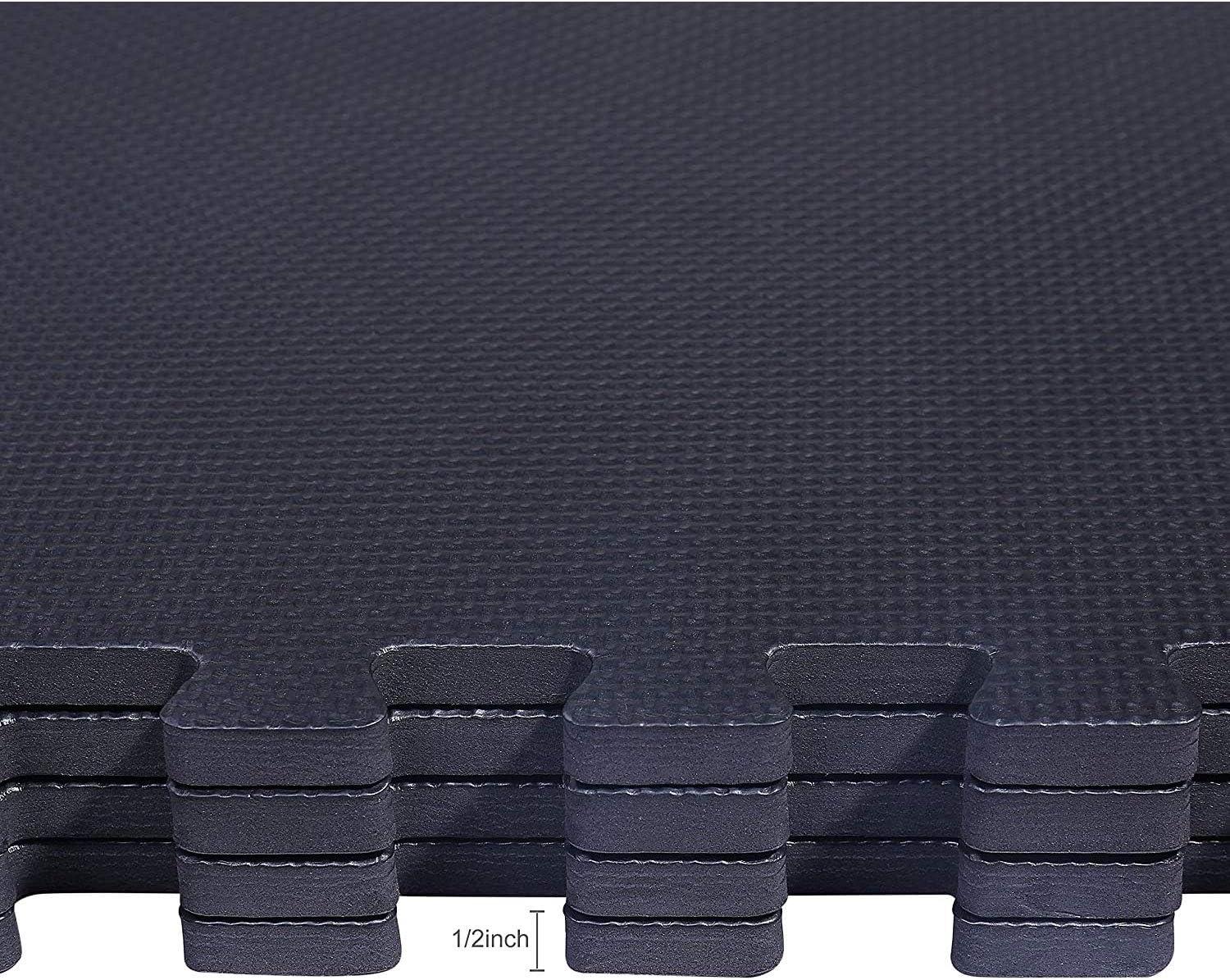 BalanceFrom Fitness Interlocking EVA Foam Exercise Mat Tiles