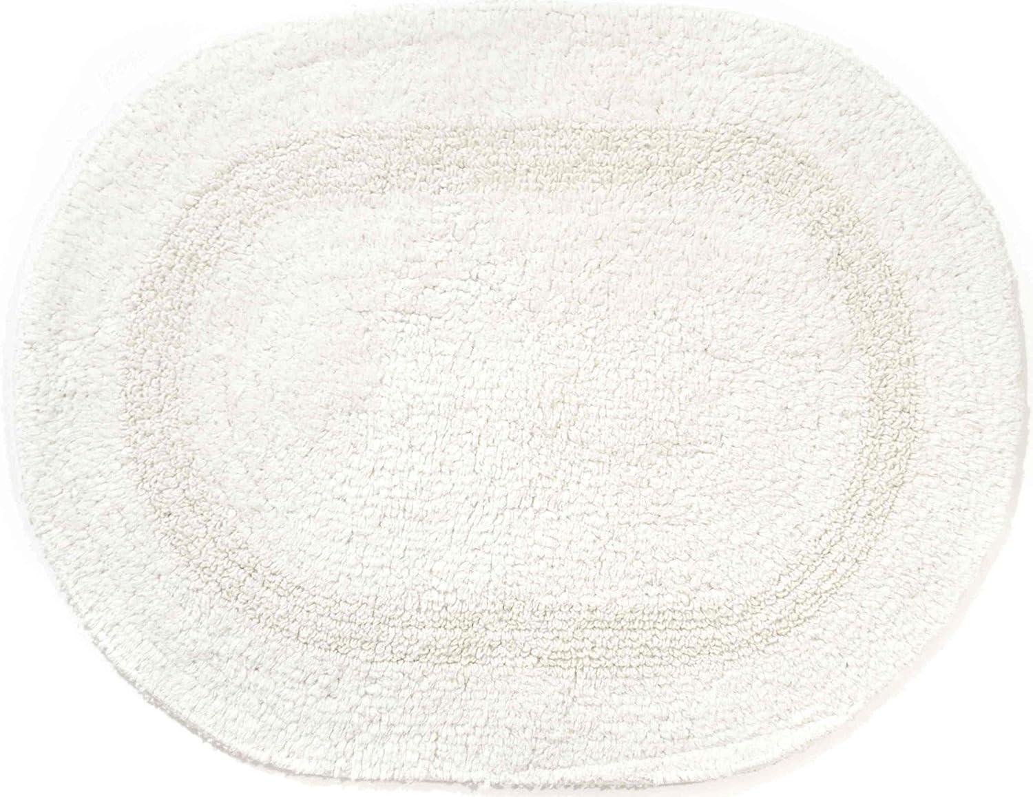 Chesapeake Oval Tub Mat Ivory (17"x24")
