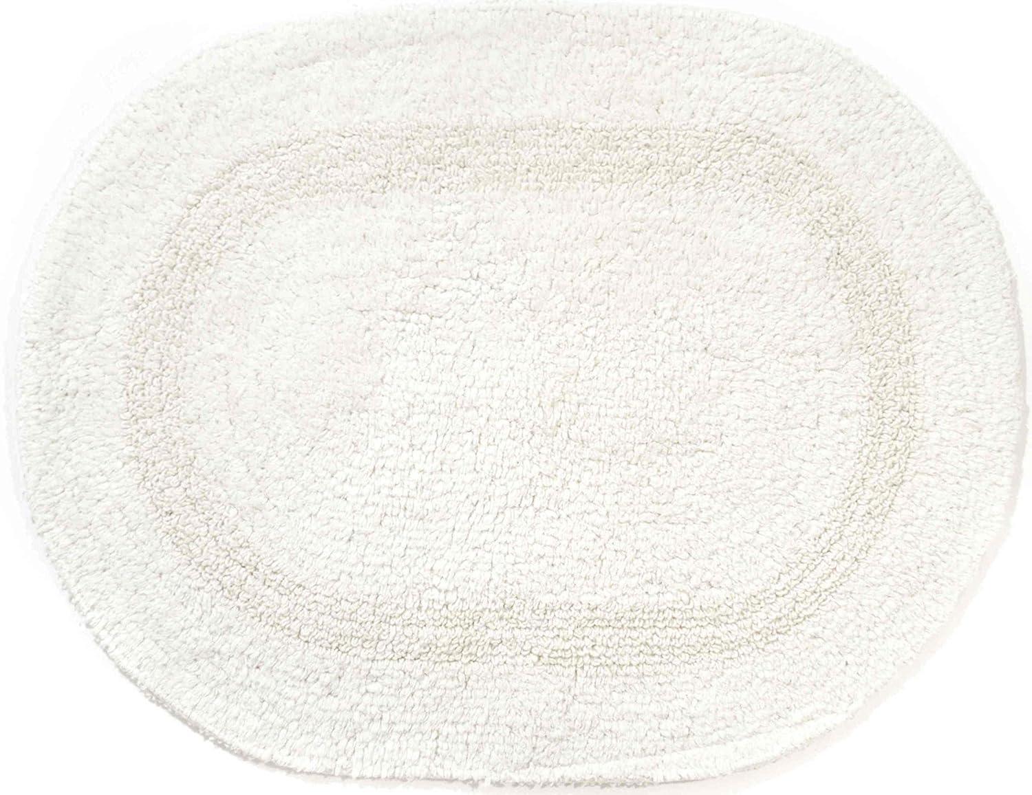 Chesapeake Oval Tub Mat Ivory (17"x24")