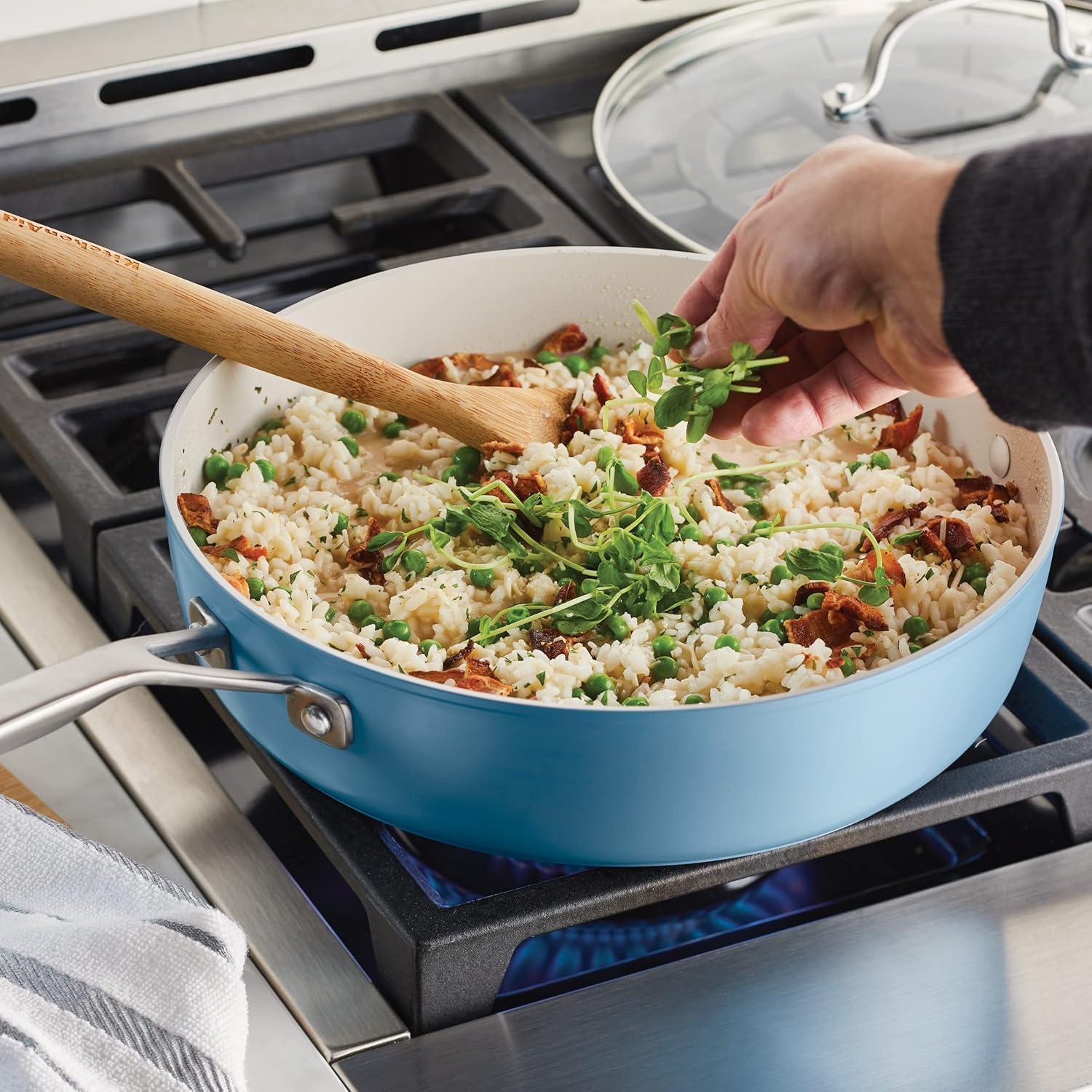 KitchenAid® Hard Anodized Ceramic Nonstick Saute Pan with Lid, 5 Quart