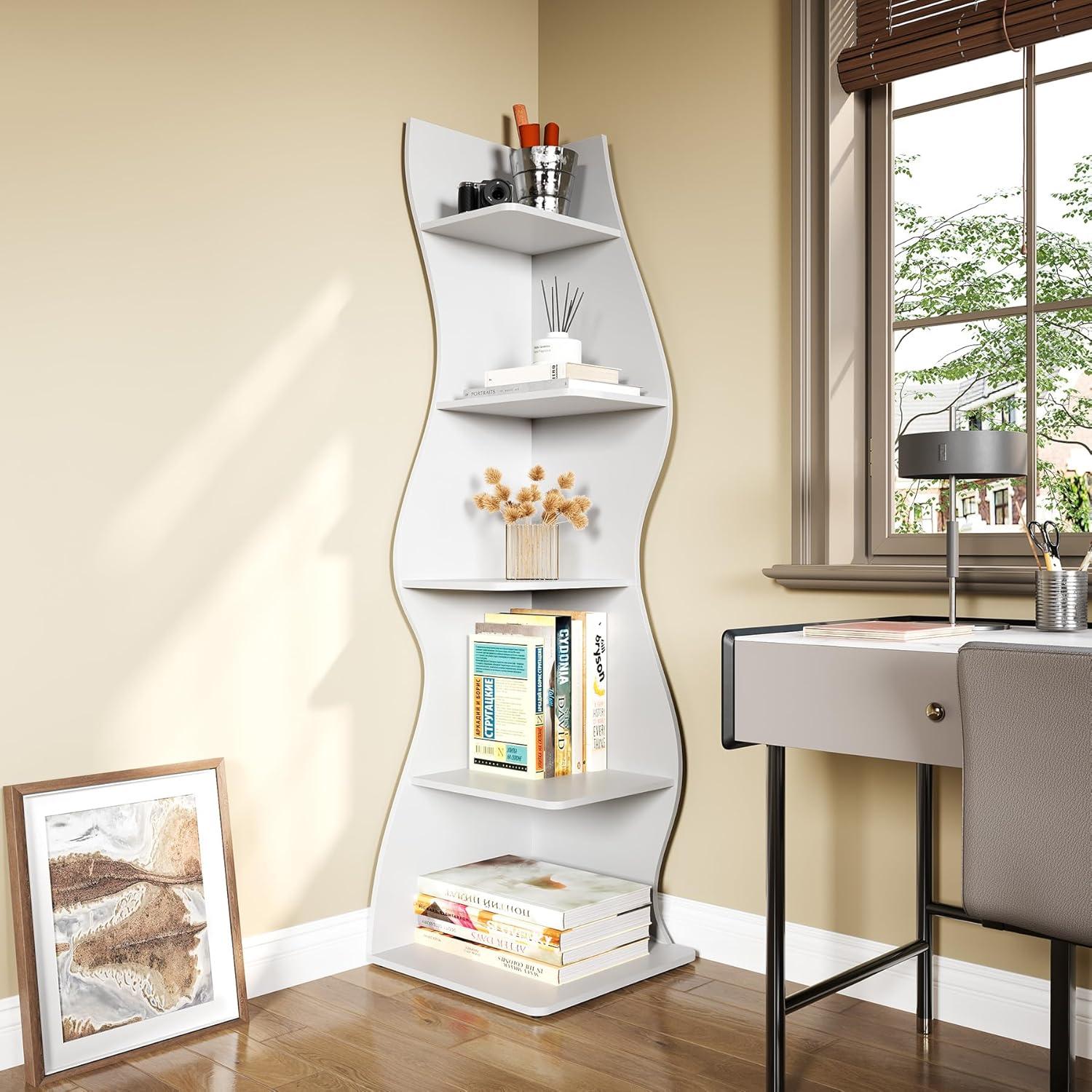 Millwood Pines Arhab Corner Bookcase