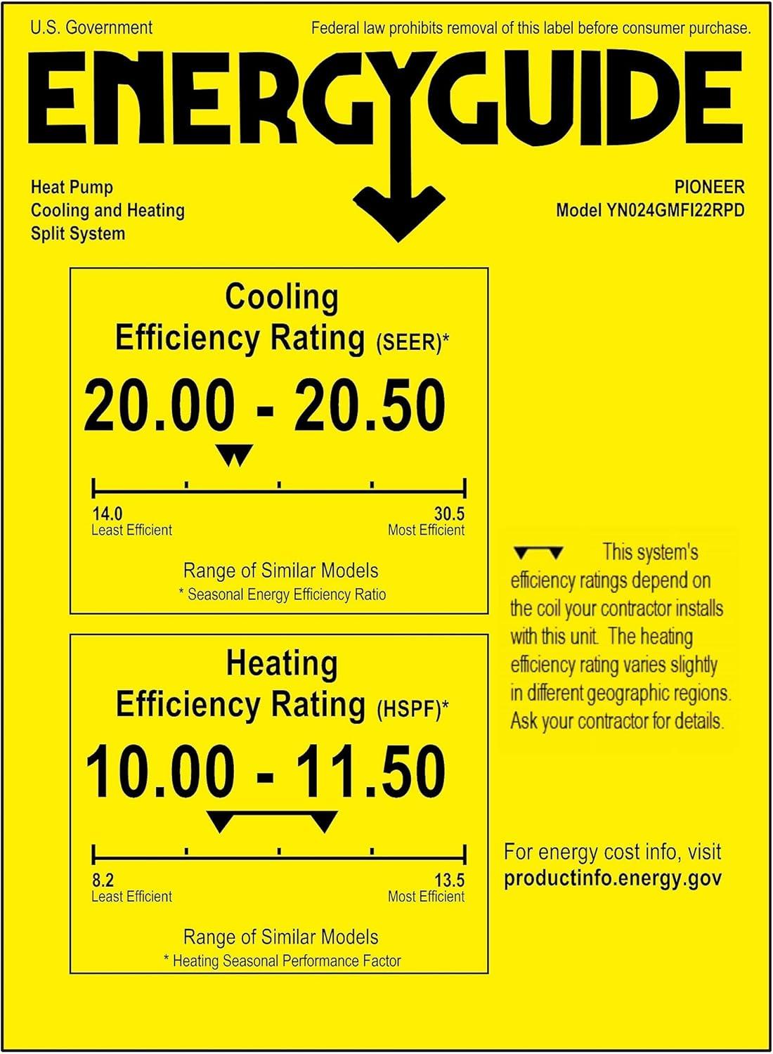 24,000 BTU White Wall-Mounted Ductless Mini Split Heat Pump