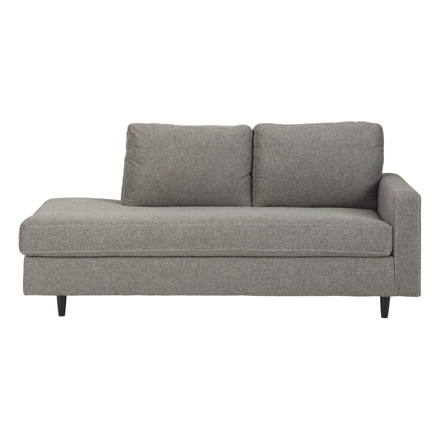 Signature Design by Ashley Lyman Right Arm Corner Chaise in Graphite