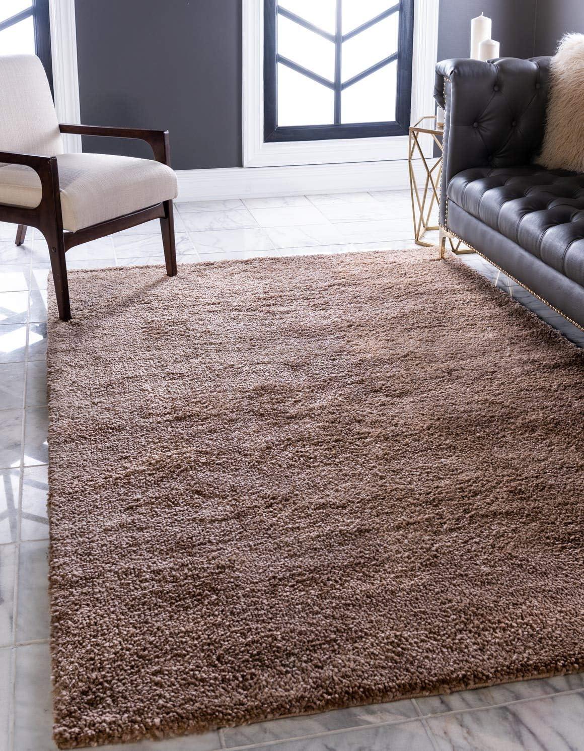 Unique Loom 5' 0 x 7' 7 Solo Calabasas Light Brown Area Rug