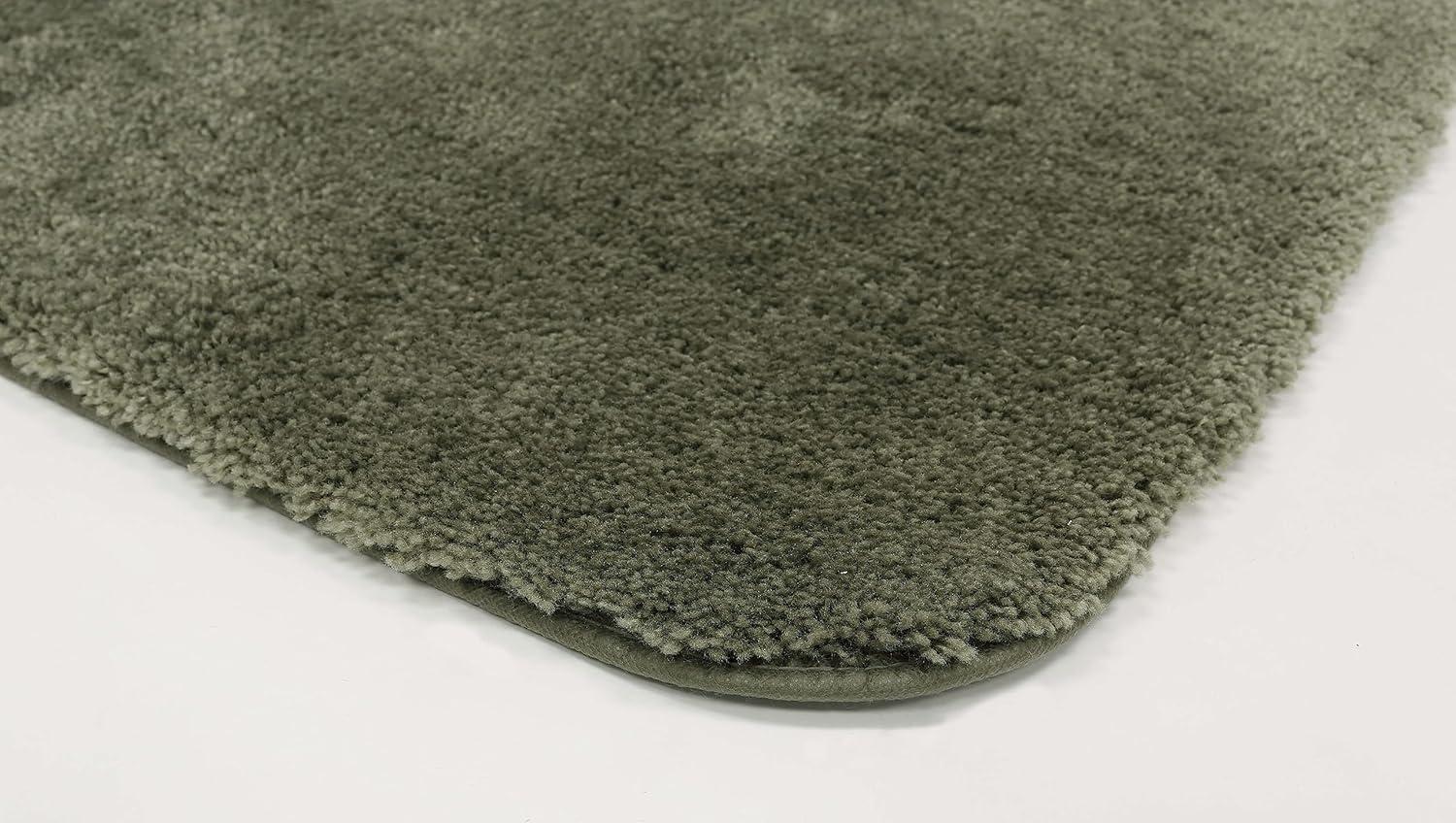 BrylaneHome The Elegance Bath Rug Collection - Bath Rug - 17" W 24" L, Olive