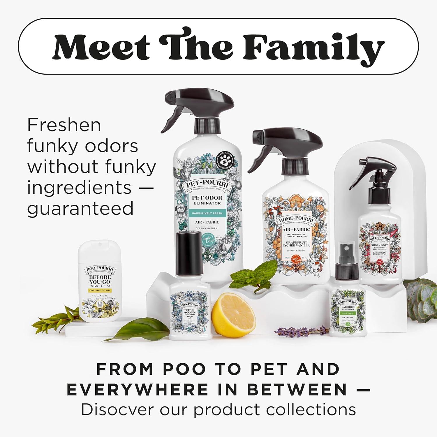 Poo-Pourri Before-You-Go Toilet Spray, On-The-Go, Travel Size Variety 10 mL - Original Citrus, Lavender Vanilla and Fresh Air