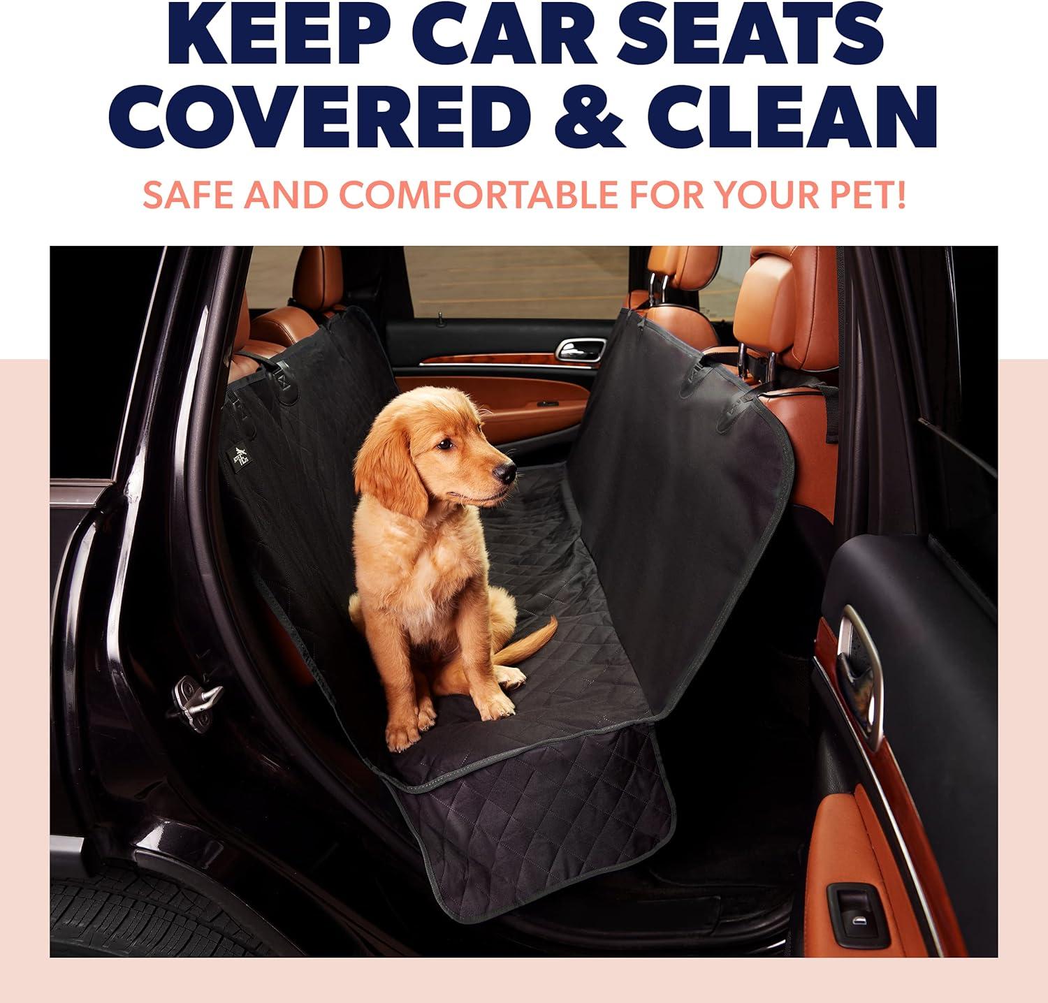 Active Pets Dog Back Seat Cover Protector - Waterproof, Nonslip Hammock for Dogs