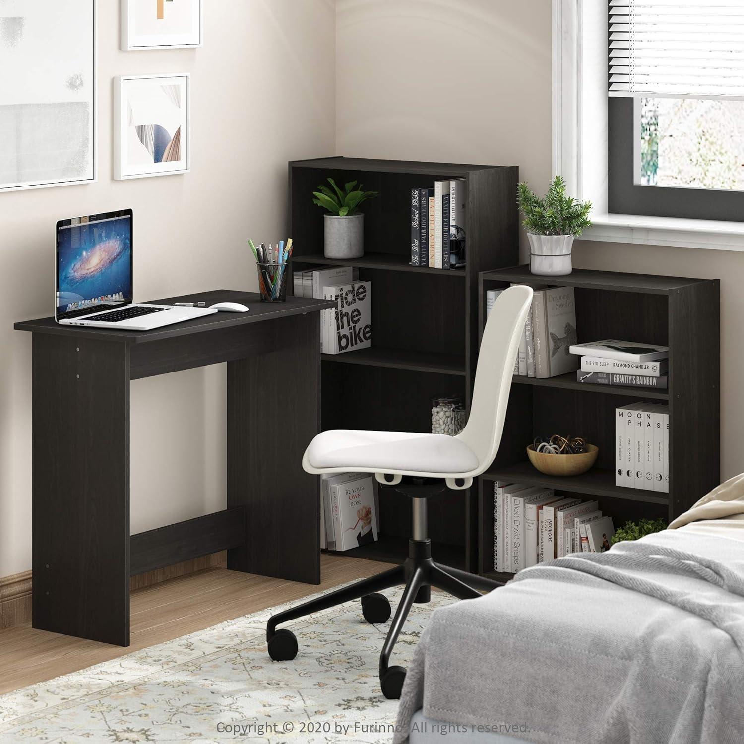 Furinno Easy Assembly 3 Cube Decorative Bookshelf Storage Display Cabinet 3-Tier Multi-functional Open Shelf,Espresso