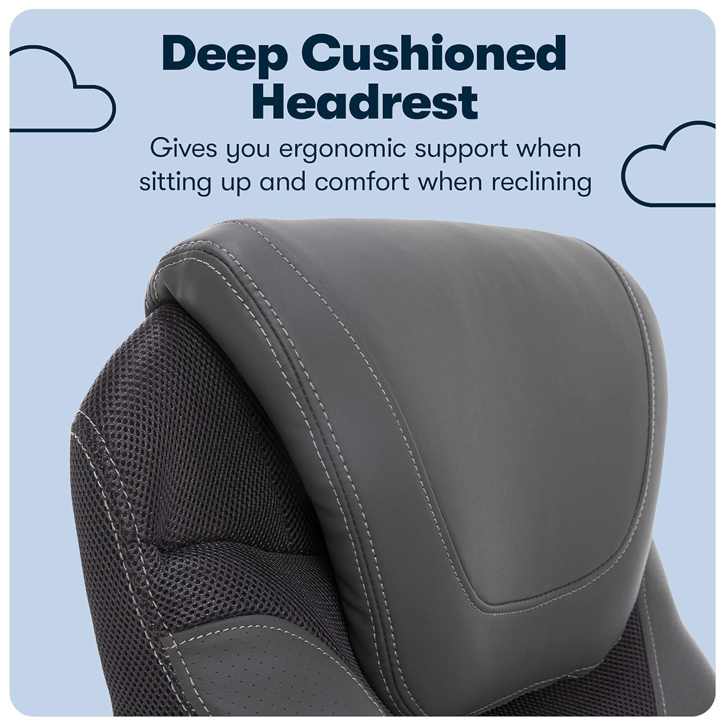 Serta Bryce Executive Office Chair with Patented AIR Lumbar Technology and Layered Body Pillows