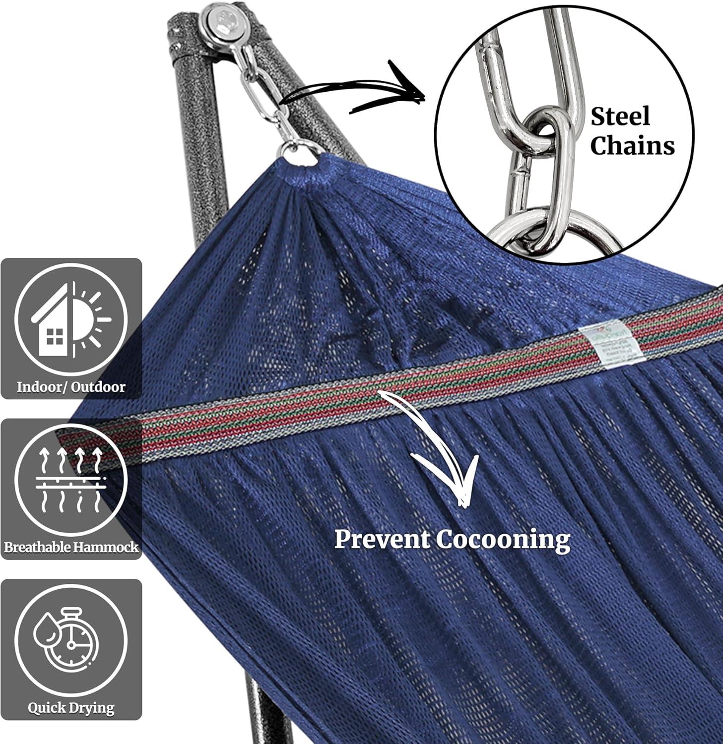 2 Person Camping Hammock with Stand