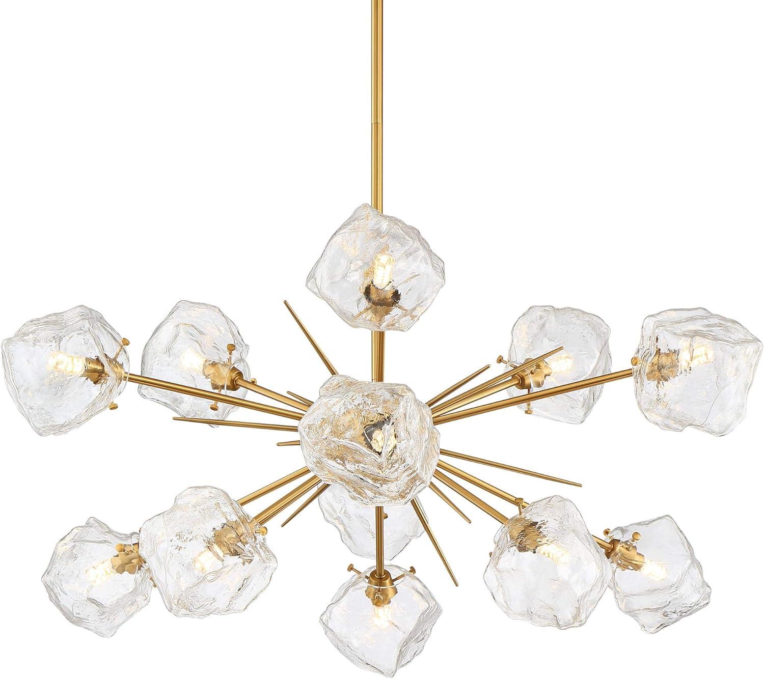 Golden Bronze Mid-Century Modern Sputnik Pendant Light