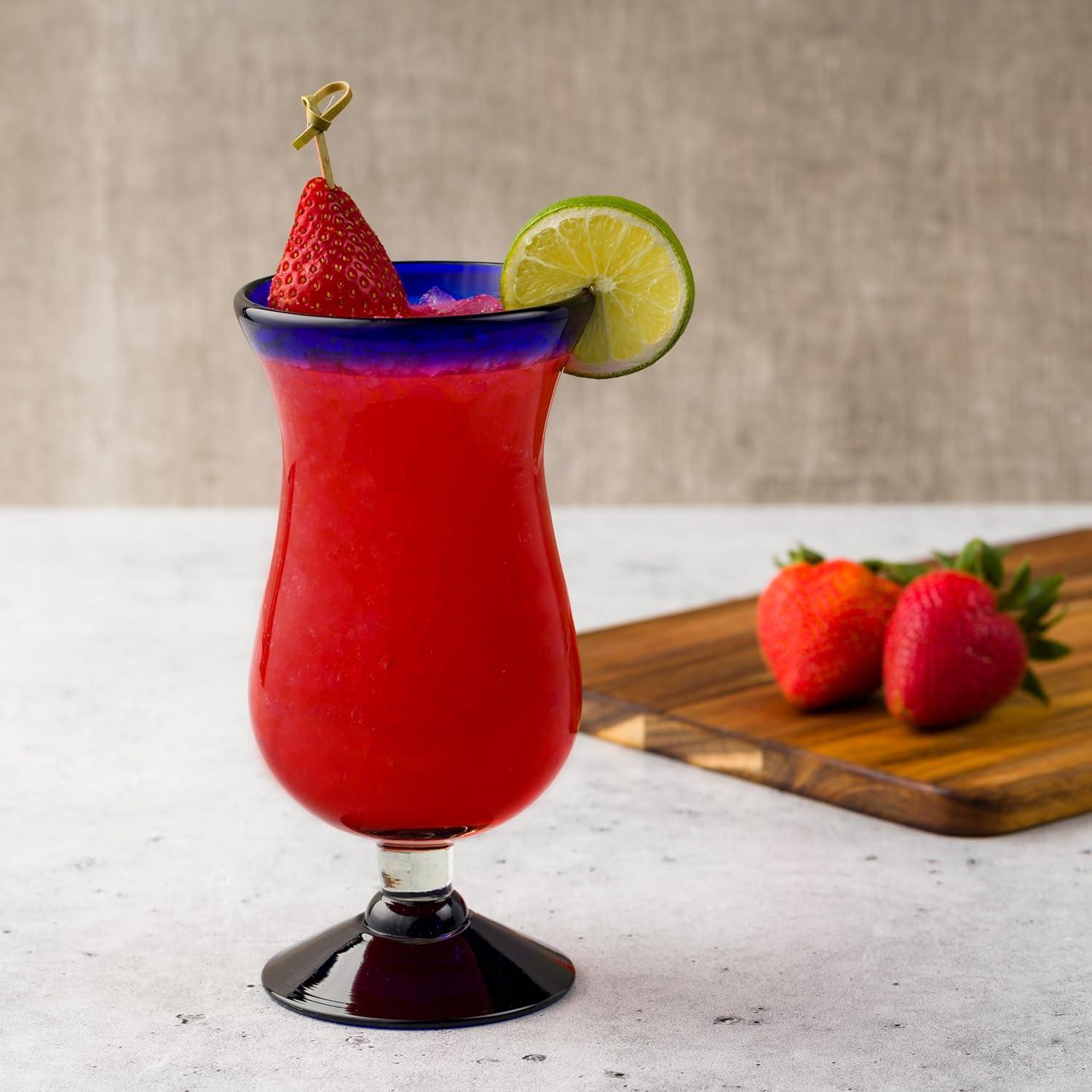 Ten Strawberry Street Rim Pitcher Handblown Mexican Glass