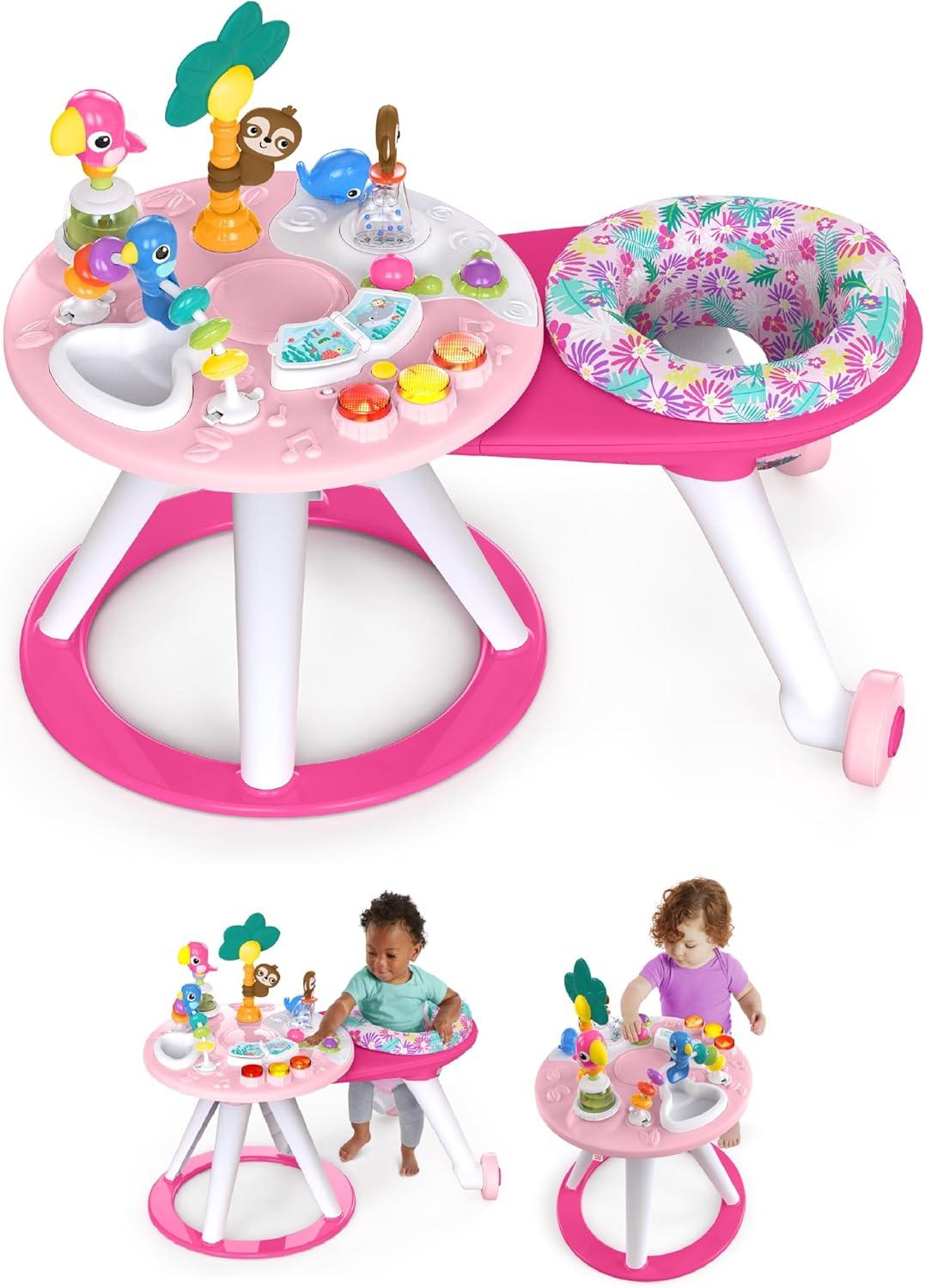 Bright Starts Around We Go 2-in-1 Activity Centre - Tropic Coral