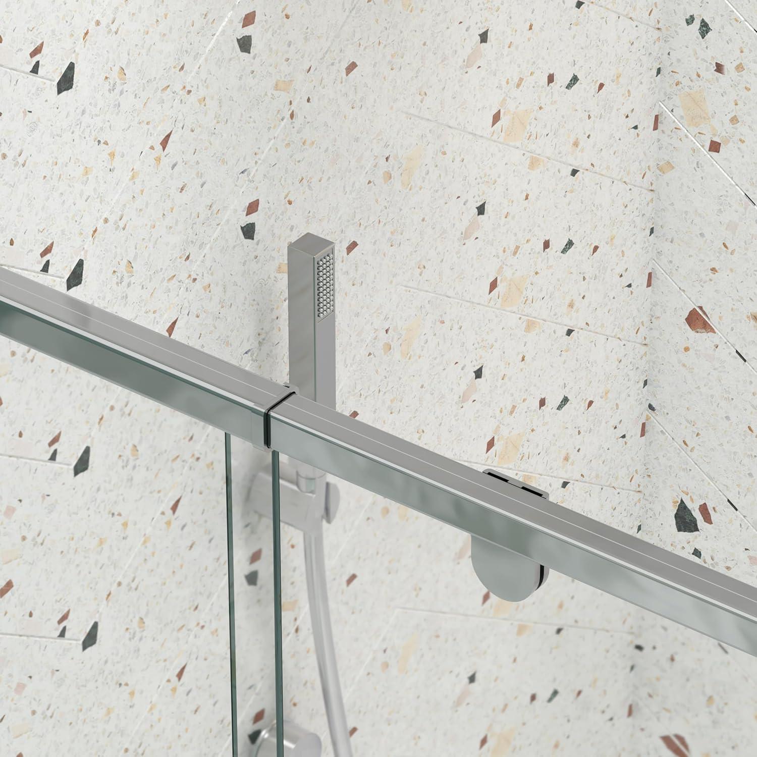 RAY'S RUGS & FLOORING LLC 12RRFR142461LTS 38-42" W x 71" H Pivot Frame Sliding Shower Door with 6mm Tempered Glass