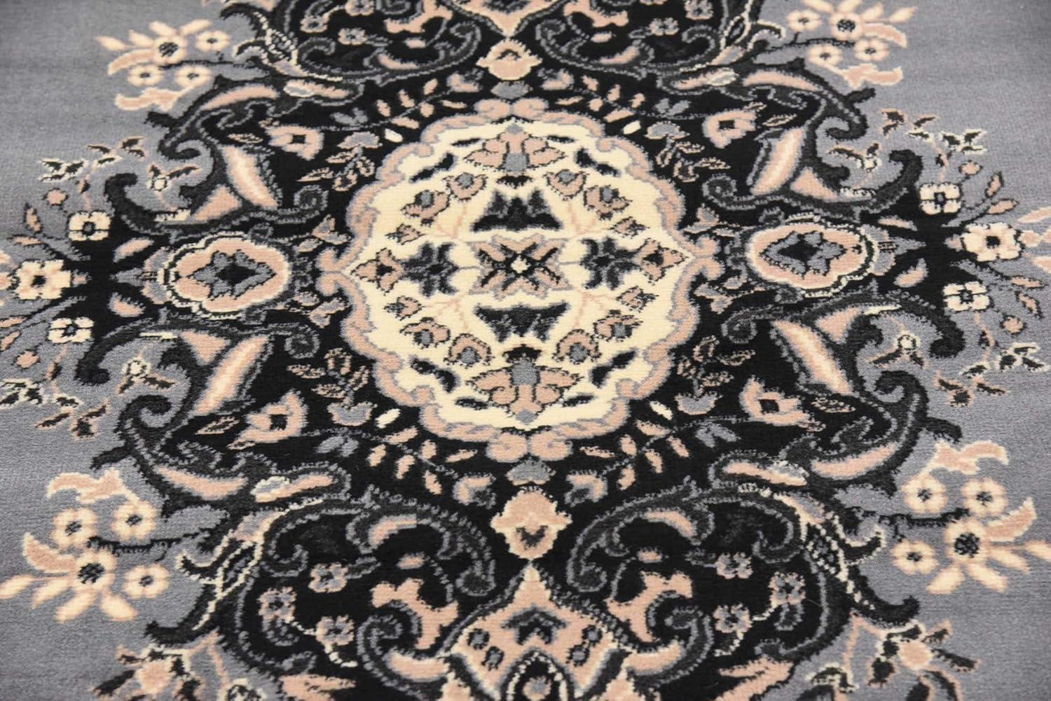 Rugs.com Amaya Collection Rug – 6' x 9' Ivory Medium Rug Perfect For Bedrooms, Dining Rooms, Living Rooms