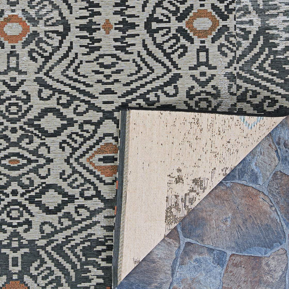 Couristan Dolce Mala Indoor/Outdoor Area Rug, 5'3" x 7'6", Smoke