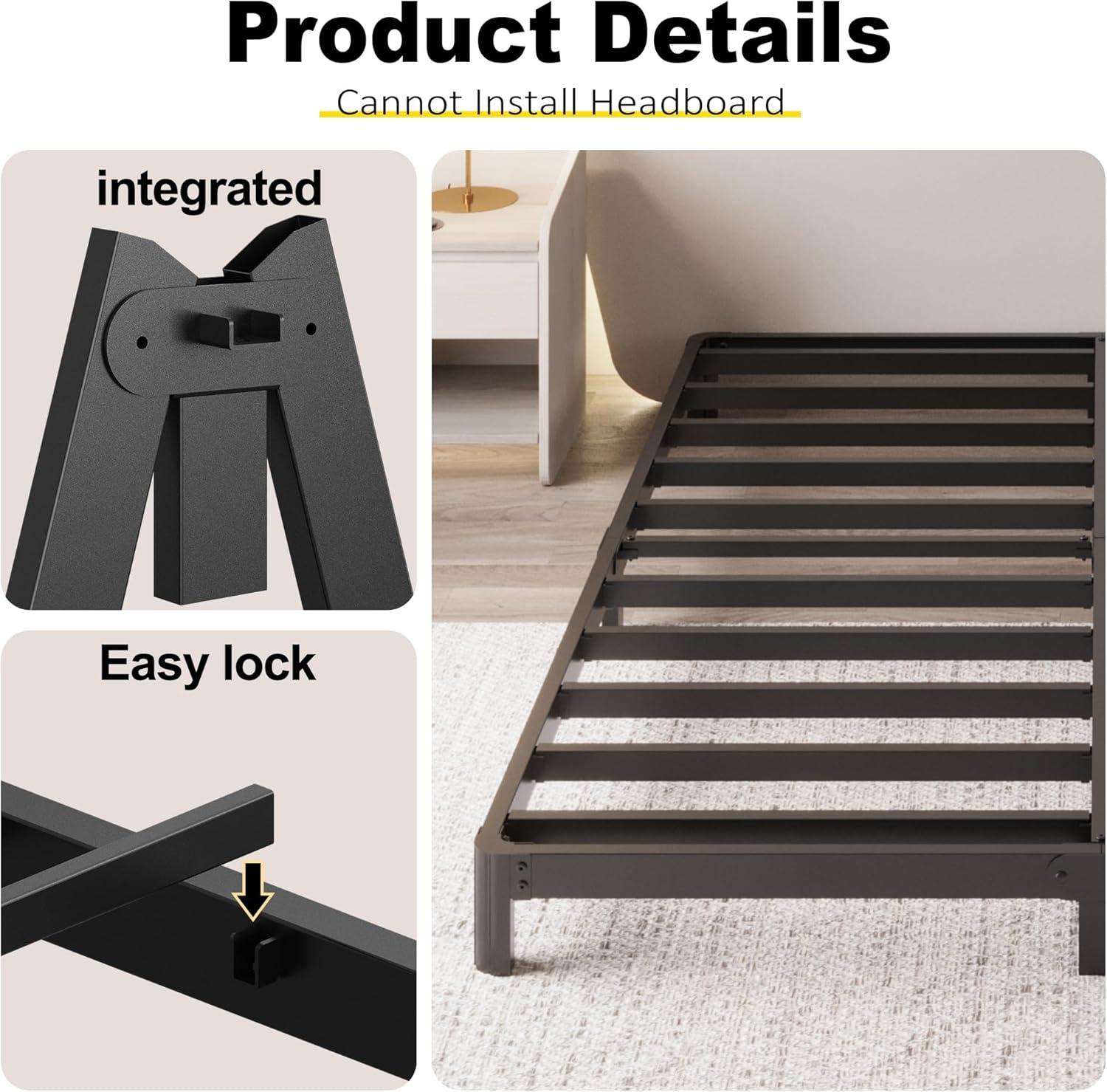 4 Inch Metal Platform Bed Frame